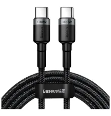 Кабель Baseus Cafule Type-C - Type-C PD2.0 CATKLF-SCG1 20V 5A 100W 1m Black