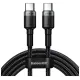 Кабель Baseus Cafule Type-C - Type-C PD2.0 CATKLF-SCG1 20V 5A 100W 1m Black