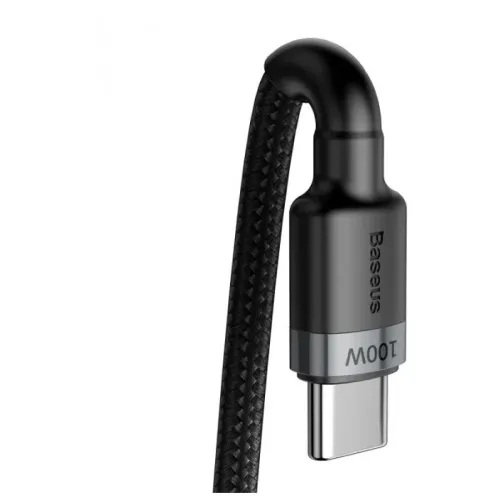Кабель Baseus Cafule Type-C - Type-C PD2.0 CATKLF-SCG1 20V 5A 100W 1m Black