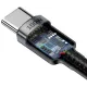 Кабель Baseus Cafule Type-C - Type-C PD2.0 CATKLF-SCG1 20V 5A 100W 1m Black