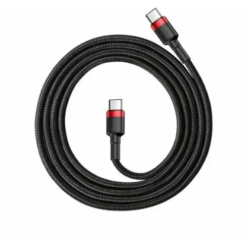 Кабель Baseus Cafule Type-C - Type-C PD2.0 CATKLF-SCG1 20V 5A 100W 1m Black