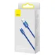 Кабель Baseus USB -Type-C CAJY0003 1.2m 2.4A blue ткань