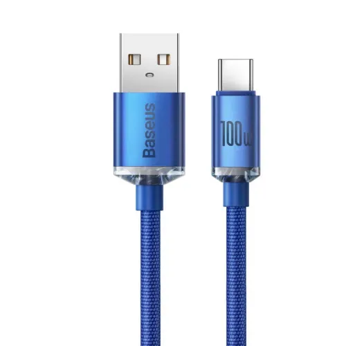Кабель Baseus USB -Type-C CAJY0003 1.2m 2.4A blue ткань