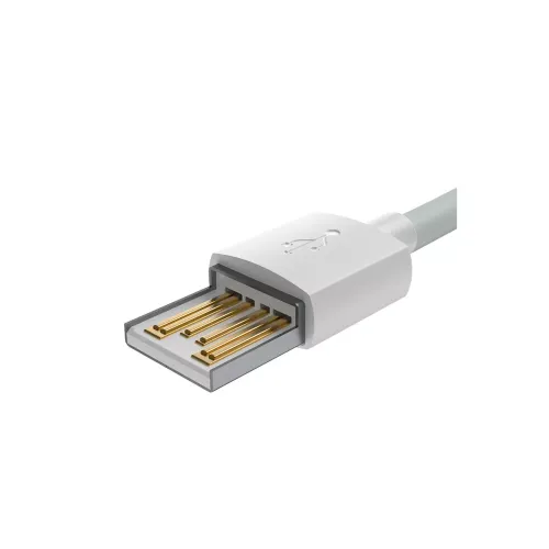 Кабель Baseus Type-C - lighting CATLZJ-02 1.5m 2.4A White силикон