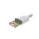 Кабель Baseus Type-C - lighting CATLZJ-02 1.5m 2.4A White силикон