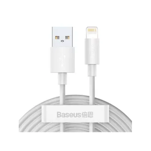 Кабель Baseus Type-C - lighting CATLZJ-02 1.5m 2.4A White силикон