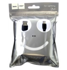 Кабель HOCO X13 USB (f) - lighting (f) 2.0m 2.1A черный силикон