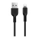 Кабель HOCO X13 USB (f) - lighting (f) 2.0m 2.1A черный силикон