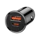 Автомобильное зарядное устройство Baseus CCYD-A01 QS3.0 30W Черный