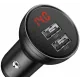 Автомобильное зарядное устройство Baseus Digital Display Dual USB (CCBX-0G) 4.8A 24W черное