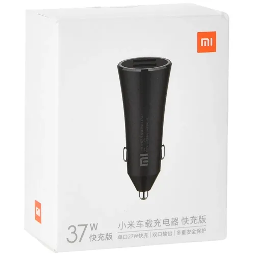 Автомобильное зарядное устройство Xiaomi Car Charger 37W 2USB черное