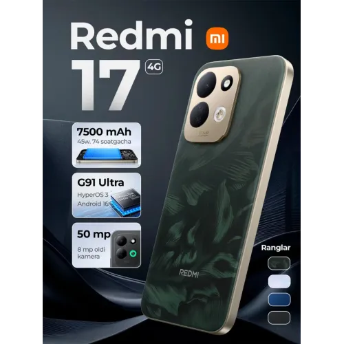Смартфон Redmi 17 4G 8/256Gb Oak Green